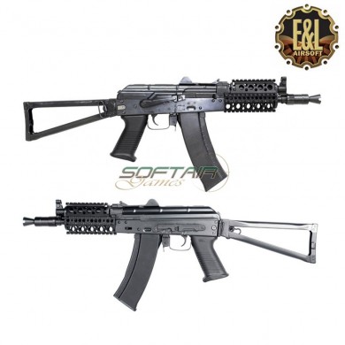 Electric Rifle Aeg Gen.2 Aks74un Mod B Black Folding Platinum Version E&l Airsoft (el-a104-b)