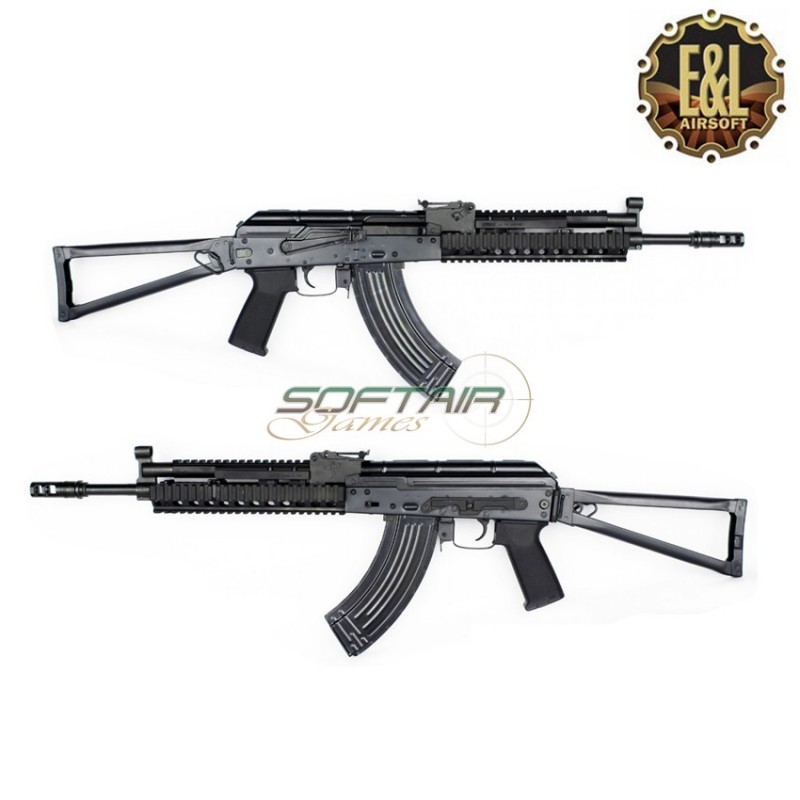 Electric Rifle Aeg Gen.2 Ak701 Tactical Mod B Black Platinum Version E&l Airsoft (el-a107-d)