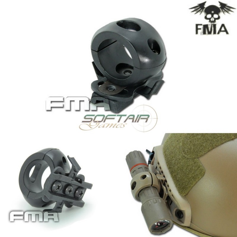 Flashlight Ring Single Clamp 1" Black Fma (fma-tb371)