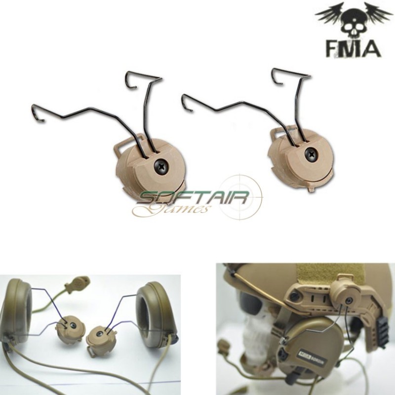 Supporti Z3ad Peltor Per Msa Sordin Dark Earth Fma (fma-tb397-de)