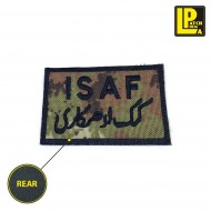 Military Morale Patch Embroidered Rectangle Isaf Vegetato Patcheria (lp-prc197)