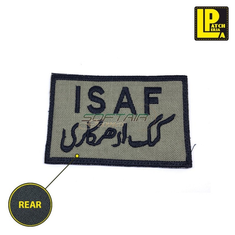 Military Morale Patch Embroidered Rectangle Isaf Sand Patcheria (lp-prc196)