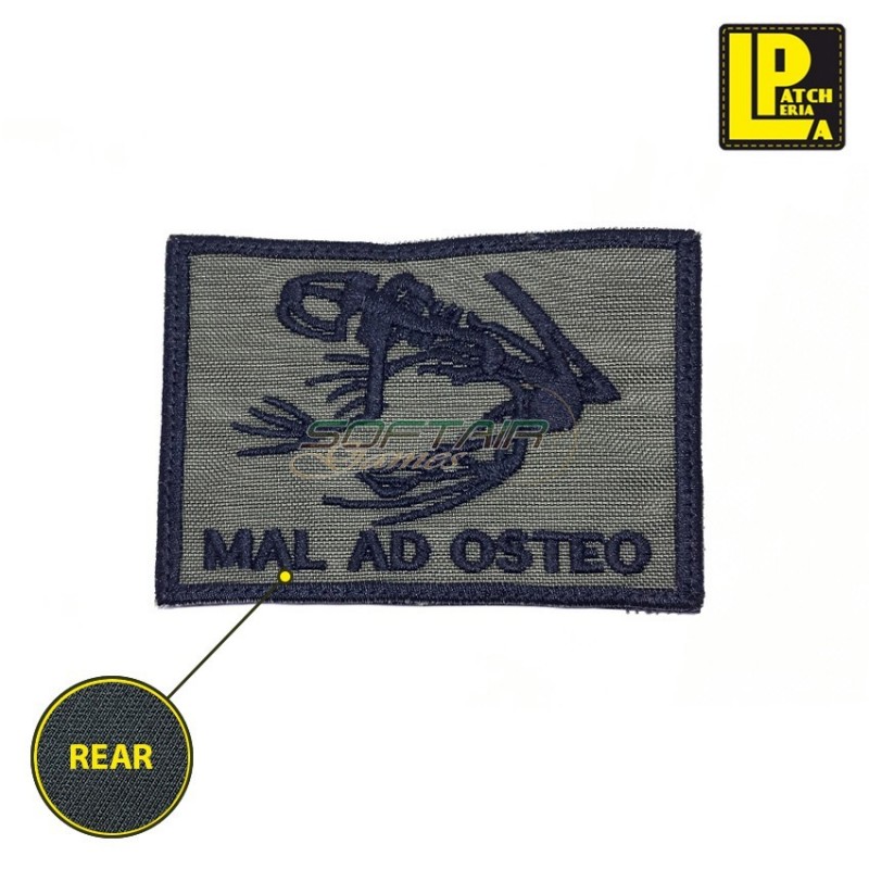Military Morale Patch Ricamata Skull Frog Od Mal Ad Osteo Patcheria (lp-prc266)