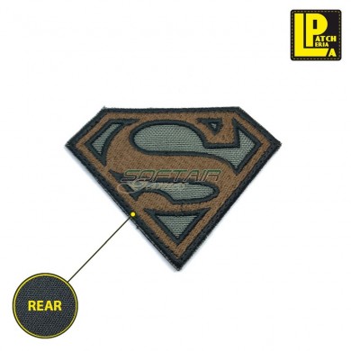 Military Morale Patch Embroidered Superman Foliage Green Patcheria (lp-prc136)