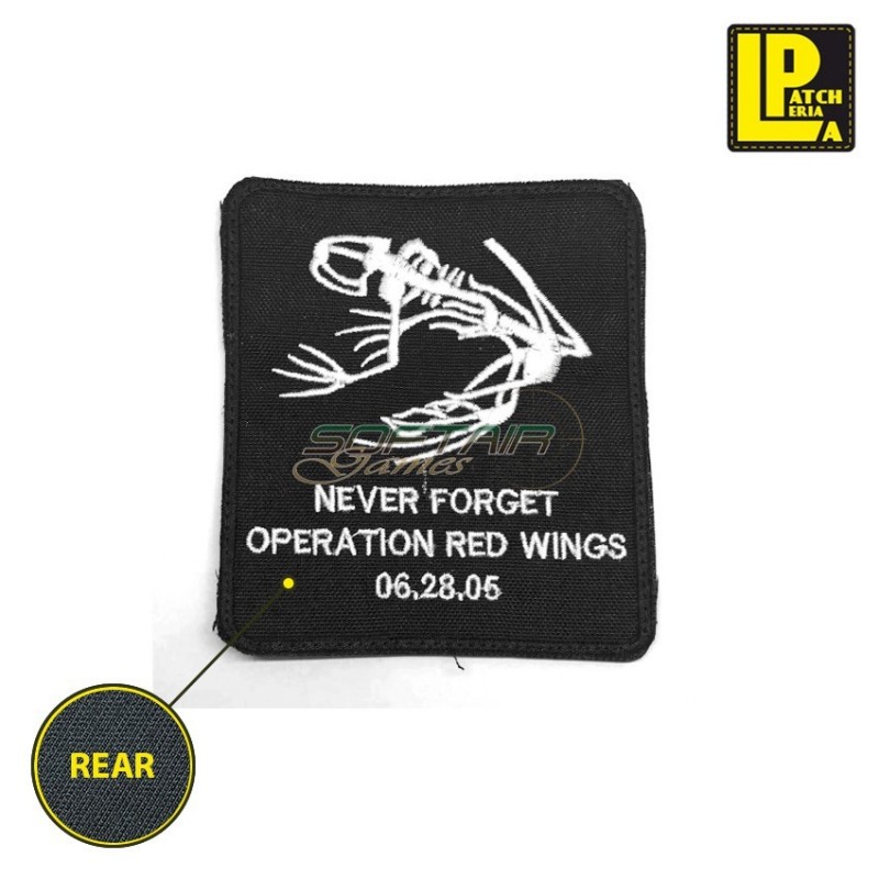 Military Morale Patch Embroidered Never Forget Red Wings Patcheria (lp-prc053) Military Morale Patch Embroidered Never Forget Red Wings Patcheria (lp-prc053)