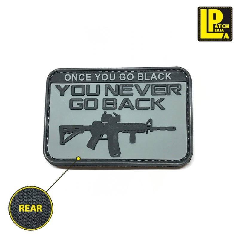 Military Morale Patch Pvc You Never Go Back Grey Patcheria (lp-ppvc011)