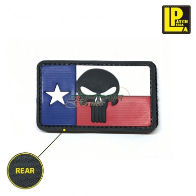 Military Morale Patch Pvc Bandiera Texas Teschio Patcheria (lp-ppvc037)