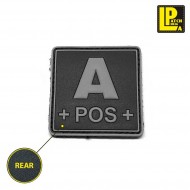 Military Morale Patch Pvc Blood Type A+ Square Black Patcheria (lp-ppvc262) Military Morale Patch Pvc Blood Type A+ Square Black Patcheria (lp-ppvc262)