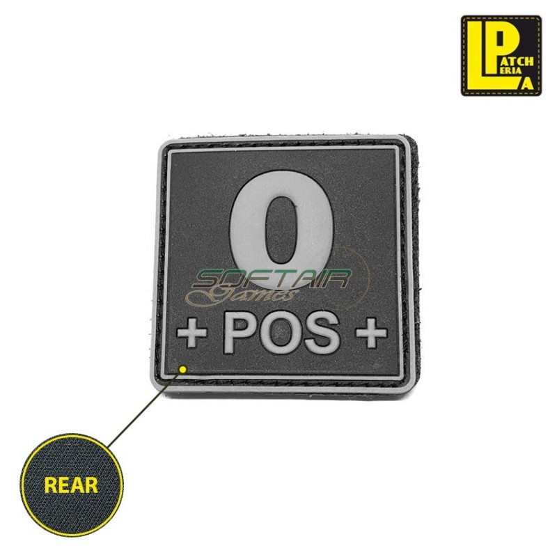 Military Morale Patch Pvc Blood Type 0+ Square Black Patcheria (lp-ppvc268) Military Morale Patch Pvc Blood Type 0+ Square Black Patcheria (lp-ppvc268)