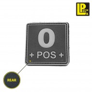 Military Morale Patch Pvc Blood Type 0+ Square Black Patcheria (lp-ppvc268) Military Morale Patch Pvc Blood Type 0+ Square Black Patcheria (lp-ppvc268)