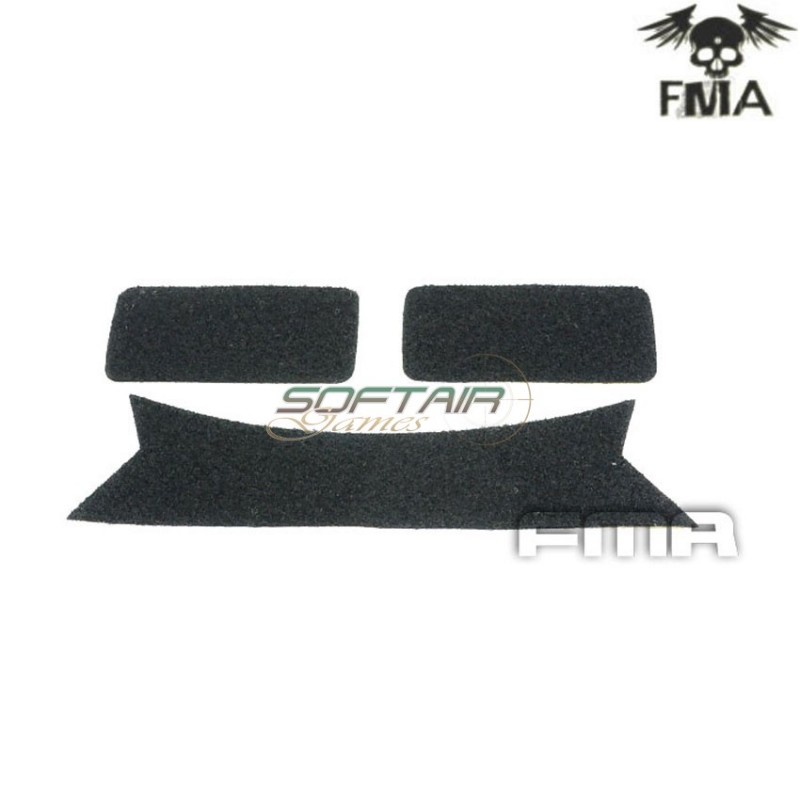 Velcro Set Sticker Bj Type For Helmet Black Fma (fma-tb408)