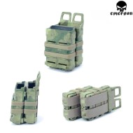 Double Rigid Fast 5.56 M4 Mag Pouch Atacs Foliage Green Emerson (em6350atfg)