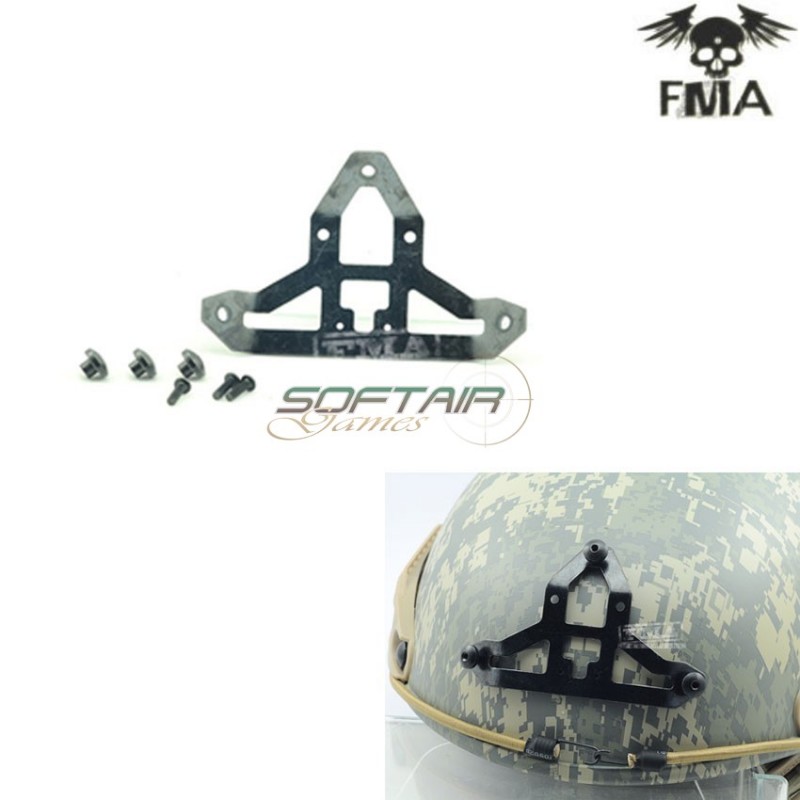Aluminum Helmet Mount Triangle Nv Type Black Fma (fma-tb485)