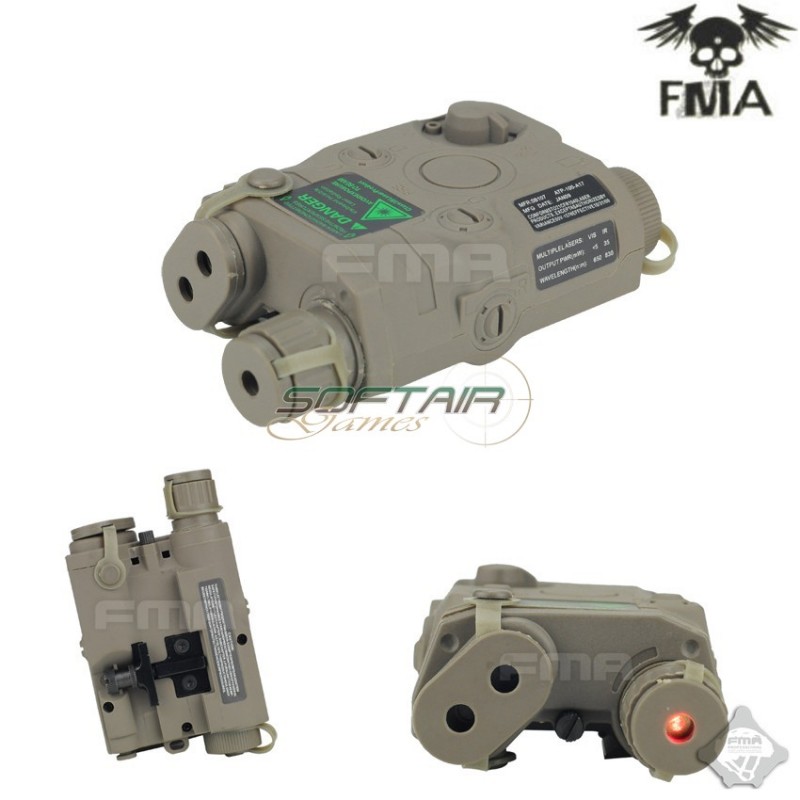 Navy Seal Peq-15 Red Laser & Porta Batteria Foliage Green Fma (fma-tb497)