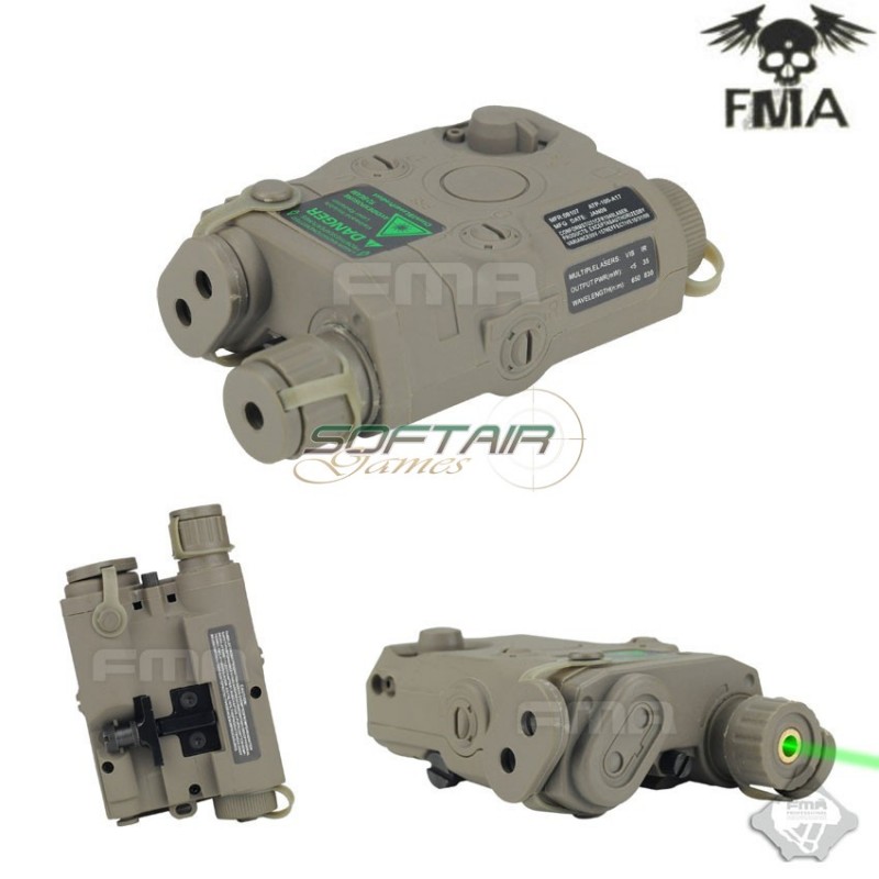 Navy Seal Peq-15 Green Laser & Battery Case Foliage Green Fma (fma-tb546)