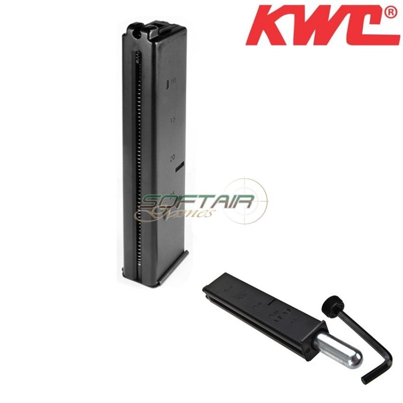 Co2 Magazine Black 38bb For Mini Uzi Kwc (kwc-kw-car07)