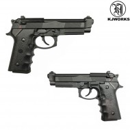 Pistola A Gas M92 Tactical Master Black Kjworks (kjw-ggb301tm)