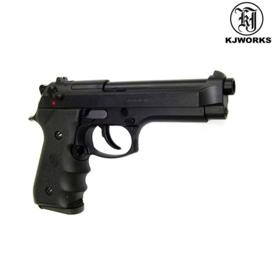 Pistola A Gas M9 Tactical Master Black Kjworks (kjw-ggb1b)