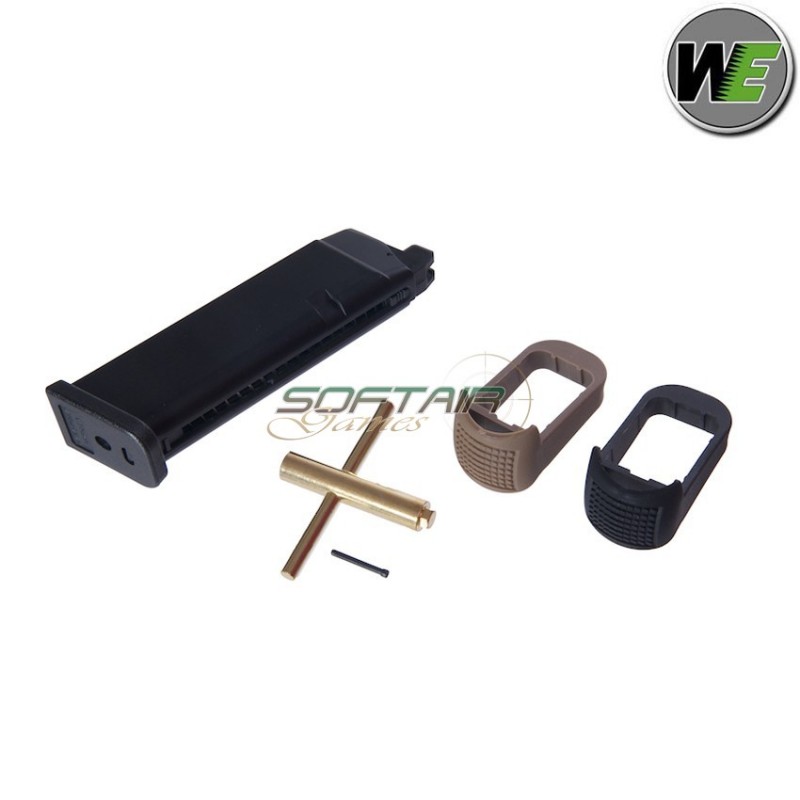 Set Co2 Magazine Black 25bb For Glock We (we-carwgc)