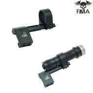 Dropwing 830" Ring Black Flash Light Mount Fma (fma-tb572)