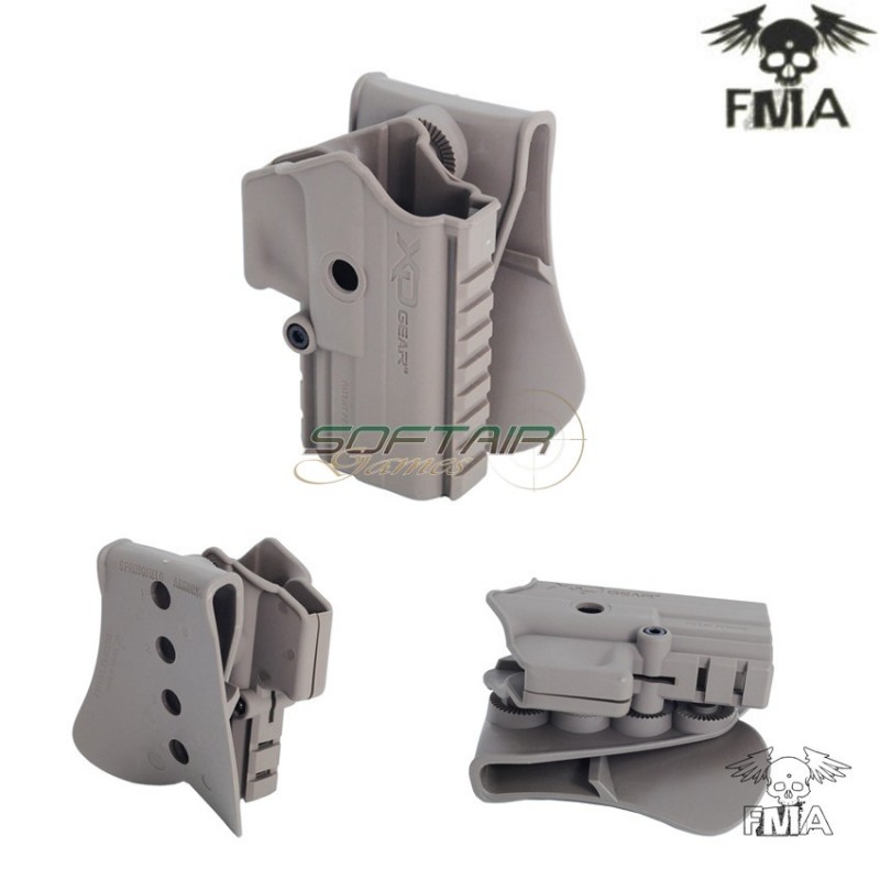 Fondina Rigida Xd Gear Dark Earth Da Cintura Per Xdm Fma (fma-tb598)