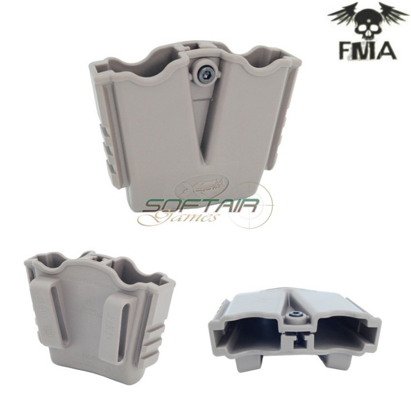 Double Rigid Pouch Xd Gear Dark Earth For Xdm Magazines Fma (fma-tb600)