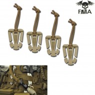 Set 4 Web Dominator Mounting Clips Dark Earth Fma (fma-tb602-de) Set 4 Web Dominator Mounting Clips Dark Earth Fma (fma-tb602-de)