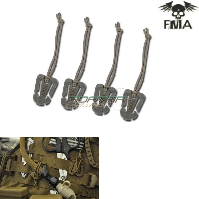 Set 4 Web Dominator Mounting Clips Foliage Green Fma (fma-tb603-fg)