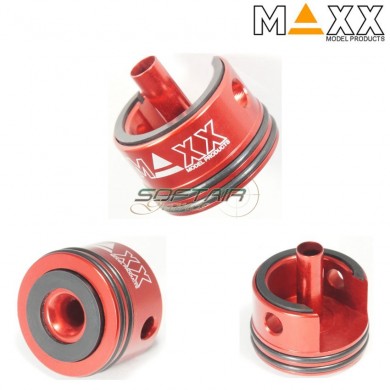 Aluminum Cylinder Head Double Air Seal & Damper For Ver.2/3 Aeg Maxx Model (mx-cyl001chs)