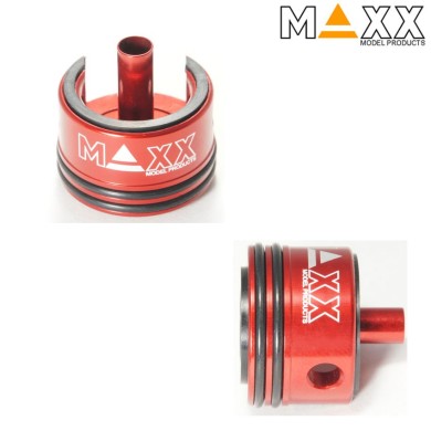 Testa Cilindro In Alluminio Double Air Seal & Damper Per Ver.2/3 Aeg Maxx Model (mx-cyl001chs)