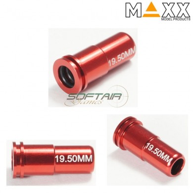 Spingipallino 19.50mm In Alluminio Double O-ring Air Seal Per Ver.2 Aeg Maxx Model (mx-noz1950al)