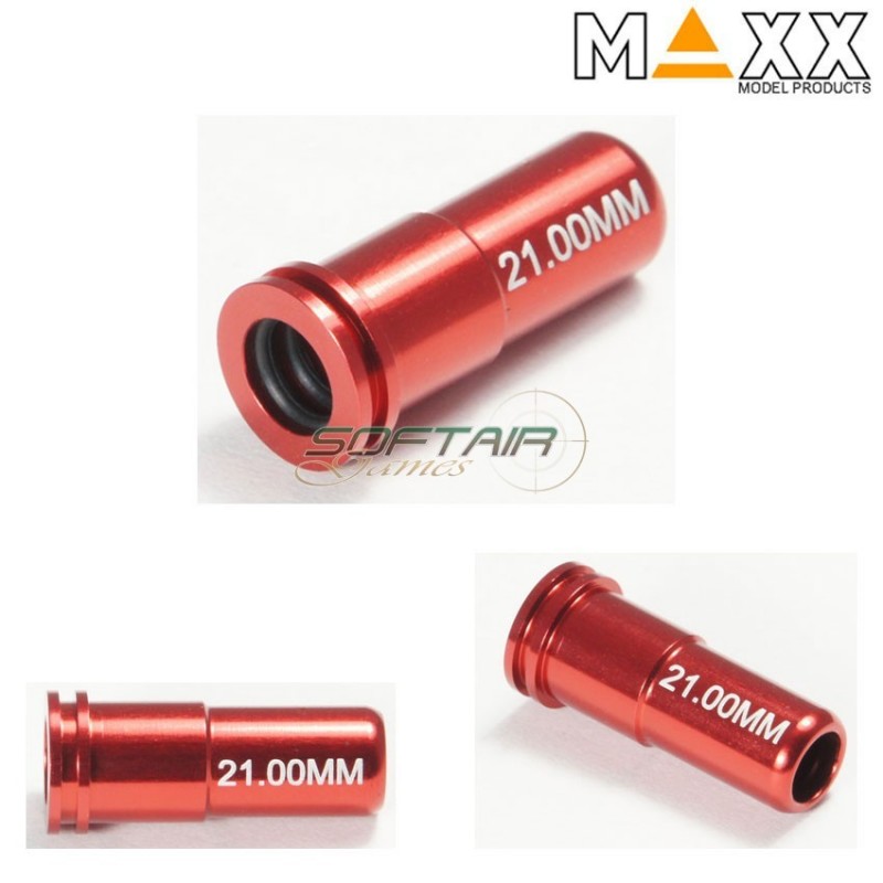 Aluminum Air Nozzle 21.00mm Double O-ring Air Seal For Ver.2 Aeg Maxx Model (mx-noz2100al)