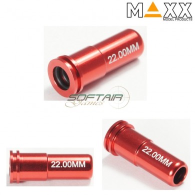 Spingipallino 22.00mm In Alluminio Double O-ring Air Seal Per Ver.2 Aeg Maxx Model (mx-noz2200al)