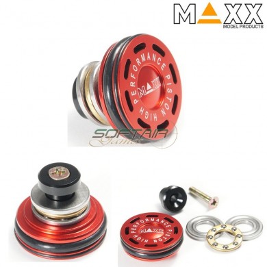 Testa Pistone In Alluminio Double O-ring Ball Bearing Per Aeg Maxx Model (mx-pis001phs)
