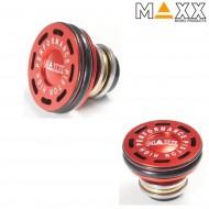 Testa Pistone In Alluminio Double O-ring Ball Bearing Per Aeg Maxx Model (mx-pis001phs)