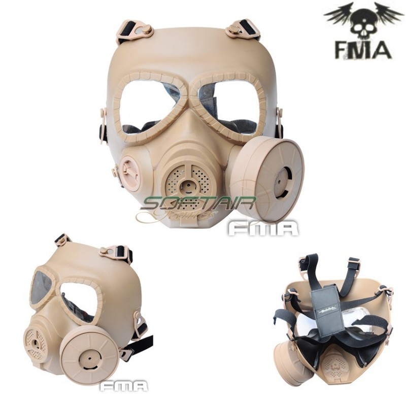 Maschera Sweat Prevent Dark Earth Antigas Con Ventola Fma (fma-tb693)