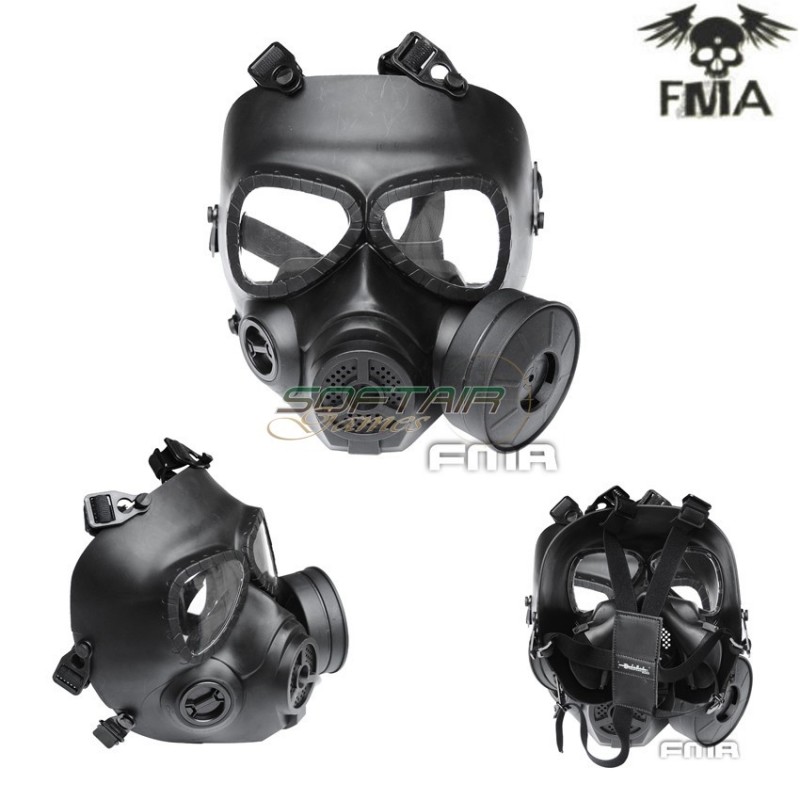 Maschera Sweat Prevent Black Antigas Con Ventola Fma (fma-tb694)