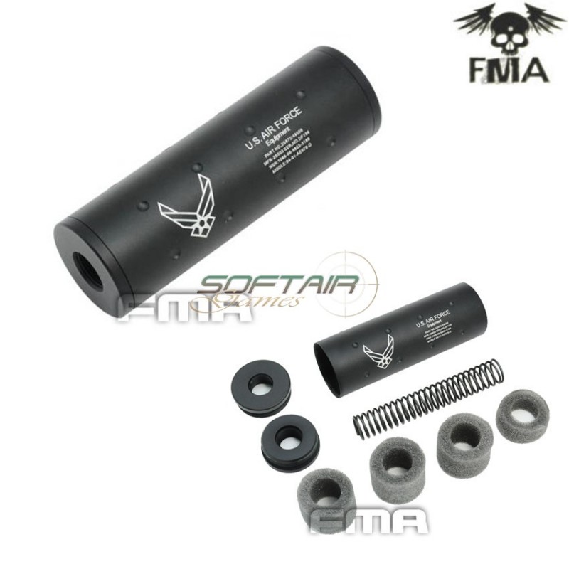 Silenziatore 14mm Cw/ccw Air Force Type 107mm Black Fma (fma-tb705)