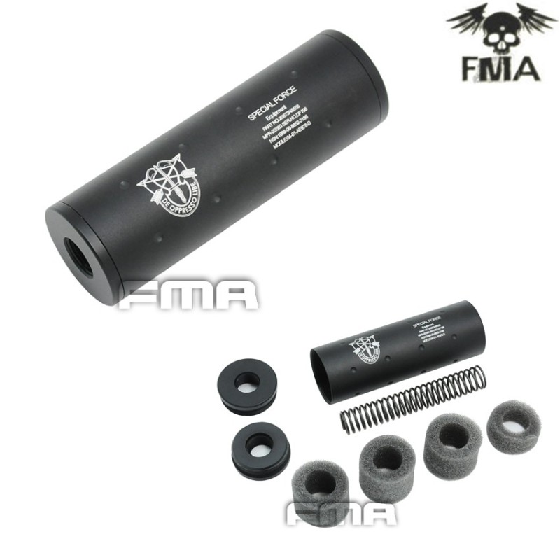 Silenziatore 14mm Cw/ccw Special Force Type 107mm Black Fma (fma-tb706)