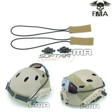 Set Dark Earth Goggles Auxiliary Line For Helmets Fma (fma-tb794)