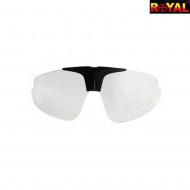 Lente Trasparente Con Black Frame Per Occhiale Tactical Royal (lente6055) Lente Trasparente Con Black Frame Per Occhiale Tactical Royal (lente6055)