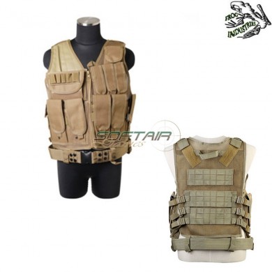 Tactical Vest Combat Coyote Frog Industries (fi-045-ct)