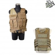 Tactical Vest Combat Coyote Frog Industries (fi-045-ct)