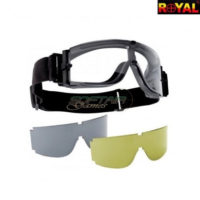 Tactical Mask With 3 Lenses Royal (yh306)