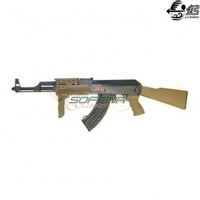 Fucile Elettrico Softair Ak47 Ras Tactical Tan Jing Gong (0512t)