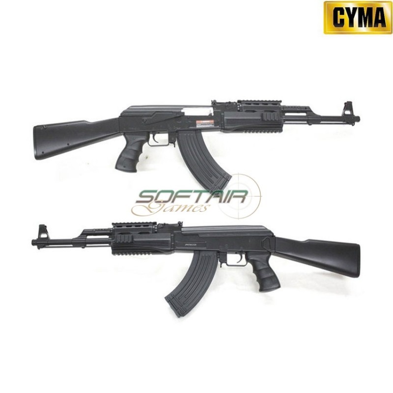 Abs Rifle Ak47 Ras Tactical Black Eco Cyma (cm022a) - Softair Games ...