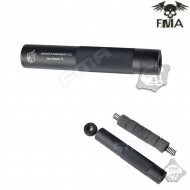 Silencer 14mm Cw/ccw Knight Type 198mm Black Fma (fma-tb884) Silencer 14mm Cw/ccw Knight Type 198mm Black Fma (fma-tb884)