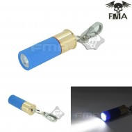 M870 Type Key Chain 270 Lumens Blue Con White Led Flashlight Fma (fma-tb889-wh)
