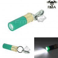 M870 Type Key Chain 270 Lumens Green Con White Led Flashlight Fma (fma-tb890-wh)