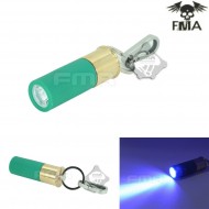 M870 Type Key Chain 270 Lumens Green With Blue Led Flashlight Fma (fma-tb890-bl)